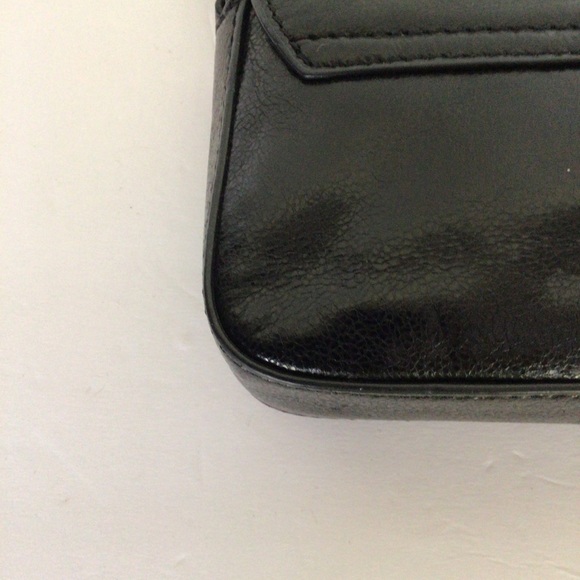 TORY BURCH BLACK LEATHER CHAIN STRAP CROSSBODY BAG - Picture 8 of 14